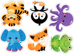 Пазлы-контуры мягкие «Зверята» - Фото 2