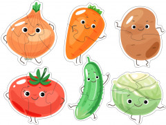 Пазлы-контуры мягкие «Овощи» - Фото 2