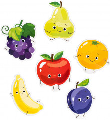 Пазлы-контуры мягкие «Фрукты» - Фото 2