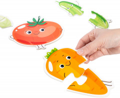 Пазлы-контуры мягкие «Овощи» - Фото 4