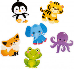 Пазлы-контуры мягкие «Зверята» - Фото 1