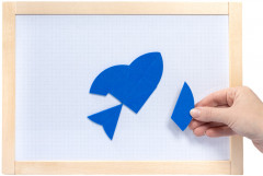 Игра магнитная головоломка танграм «Круг» - Фото 5