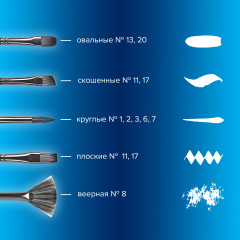 Набор кистей художественных - Фото 1