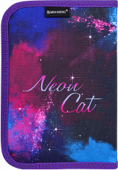 Пенал школьный «Neon cat» - Фото 1