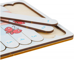 Пазл деревянный-палочки «Зайка» - Фото 4