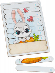 Пазл деревянный-палочки «Зайка» - Фото 3