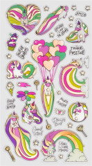 Наклейки гелевые «Rainbow unicorn» - Фото 1