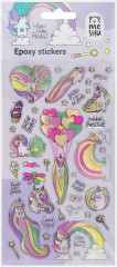 Наклейки гелевые «Rainbow unicorn» - Фото 3