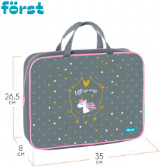 Папка текстильная с ручками «Little princess» - Фото 2