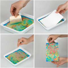 Набор для рисования на воде «Краски Эбру» - Фото 6