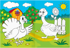 Раскраска «В деревне» - Фото 6