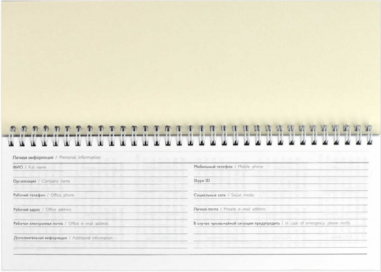 Планинг недатированный «Граница»