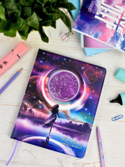 Дневник школьный «Девушка и луна» - Фото 8