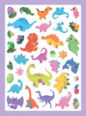 Яркие динозавры. Книжка с наклейками - Фото 3