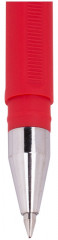 Ручка гелевая (красная,прорезиненный корпус) - Фото 1