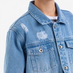 Куртка джинсовая для мальчиков - Фото 3