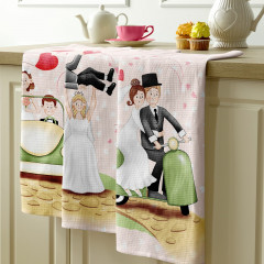 Комплект вафельных полотенец «Marry me» - Фото 2