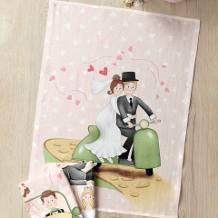 Комплект вафельных полотенец «Marry me» - Фото 5