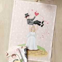 Комплект вафельных полотенец «Marry me» - Фото 6