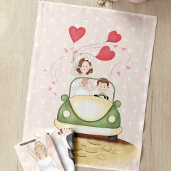 Комплект вафельных полотенец «Marry me» - Фото 7