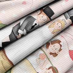 Комплект вафельных полотенец «Marry me» - Фото 9