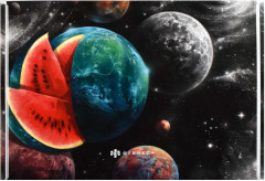 Папка для документов «Космический арбуз» - Фото 3