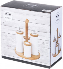 Набор для специй и соусов на подставке «Native» - Фото 3