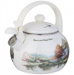 Чайник эмалированный со свистком - Фото 1