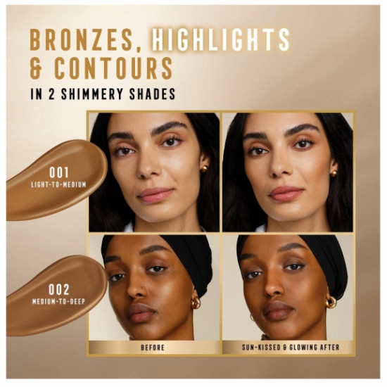 Бронзер «Miracle Pure Golden Glow Bronzer», оттенок 001 Light to medium