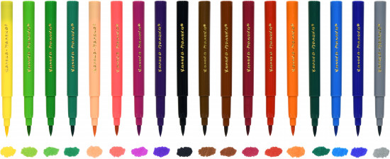 Фломастеры-кисточки