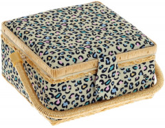 Шкатулка для рукоделия с подносом и набором для шитья - Фото 1