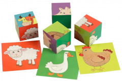 Кубики «Домашние животные» (4 шт.) - Фото 1