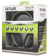 Наушники-гарнитура проводные Delux DLH-708 - Фото 2