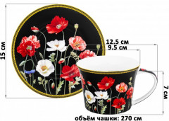 Чайная пара «Маки на черном» - Фото 4