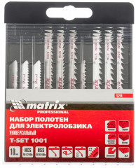 Набор полотен для электролобзика универсальный «T-SET1001» (10 шт.) - Фото 1