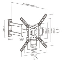 Кронштейн-крепление для ТВ настенный - Фото 17
