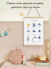 Набор из 10 постеров на казахском языке для детей формат А4 без ламинирования 1-3 г. - Фото 1