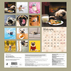 Календарь настенный на 2025 год «Мой любимый мопс» - Фото 1