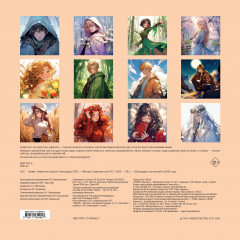 Календарь настенный на 2025 год «Аниме. Нейросеть рисует» - Фото 1