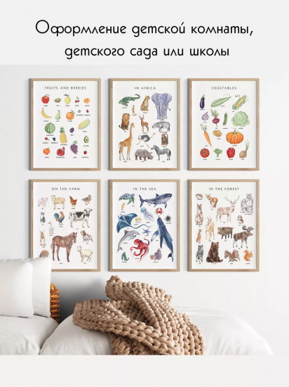 Постеры А3 на англ.яз. без ламинирования