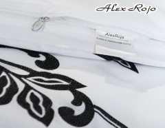 Комплект постельного белья с вышивкой "Valencia" (арт. DJ120, евро, сатин DeLuxe, 2 наволочки 48х74) - Фото 5