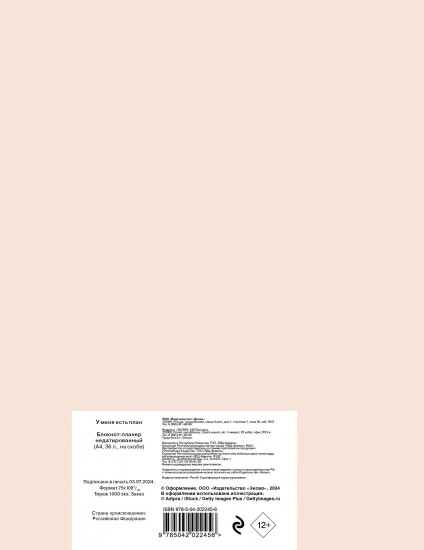 Блокнот-планер «У меня есть план»