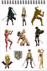 Блокнот со стикерами «Атака Титанов. Отряд» - Фото 2