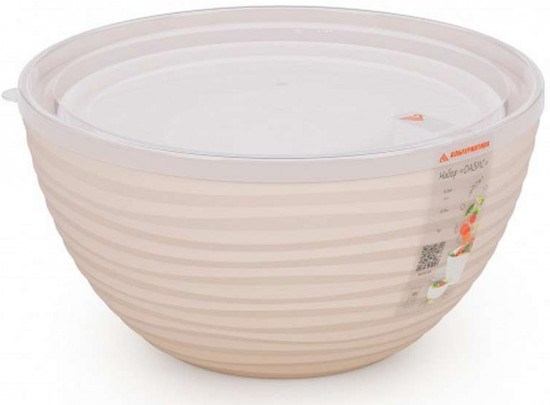 Набор мисок с крышками «Оазис»