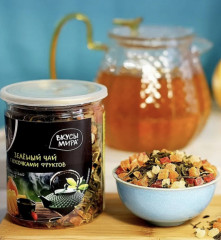 Чай зеленый с кусочками фруктов - Фото 1