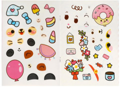 Активити с наклейками «Придумай кавайных зверюшек» - Фото 2