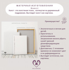 Карта Казахстана на холсте на казахском языке - Фото 2