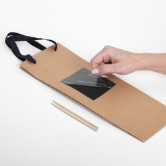 Комплект пакетов подарочных под бутылку - Фото 6