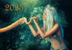 Календарь квартальный на 2025 год «Змея удачи» - Фото 1