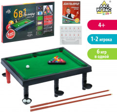 Бильярд настольный «6 в 1» - Фото 1
